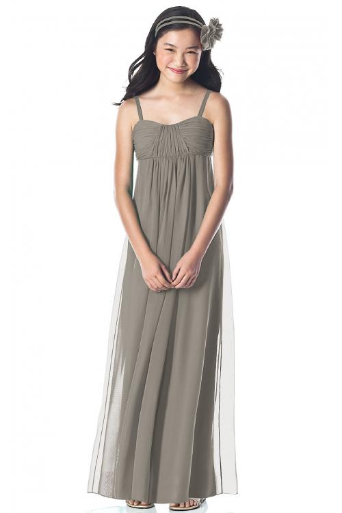 Chiffon Sleeveless Floor-length Spaghetti Straps A-line Bridesmaid Dresses