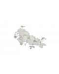 Exquisite Ivory Wedding Hair Accessories With Pearl Flowers 18CM 
