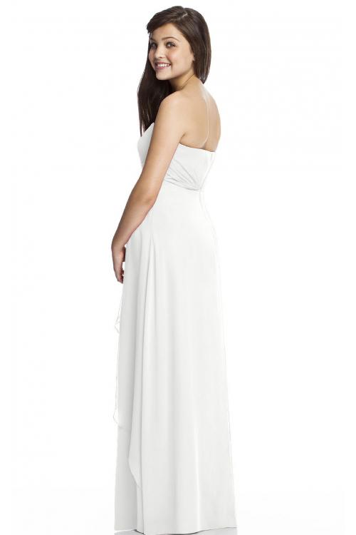 Strapless Zipper A-line Sleeveless Natural Bridesmaid Dresses