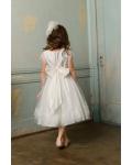 Nectarean Ball Gown Straps Lace Ankle-length Taffeta Flower Girl Dresses 