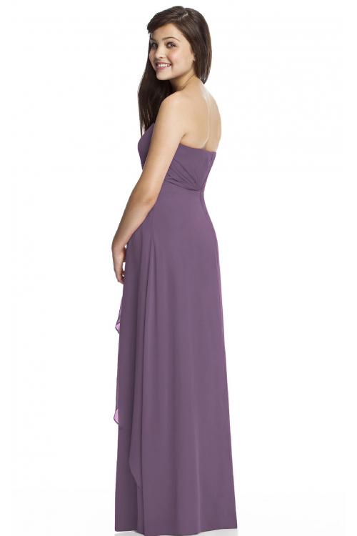 Strapless Zipper A-line Sleeveless Natural Bridesmaid Dresses