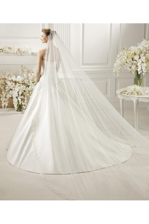 Exquisite One Tier Lace Tulle Wedding Veil