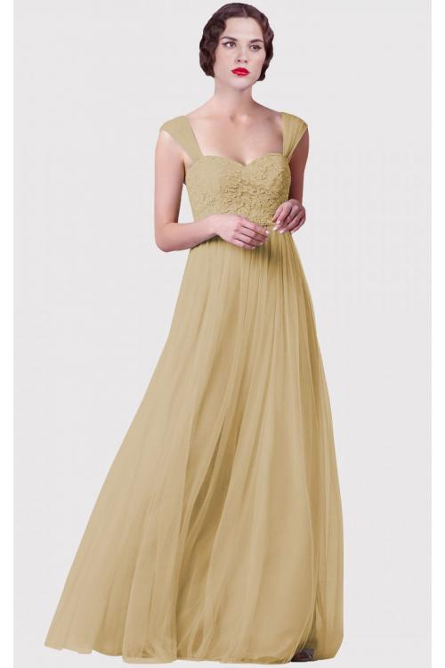 Princess Natural Tulle Sweetheart Sleeveless Bridesmaid Dresses