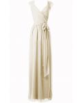 A-line Natural Chiffon Floor-length Rustic Bridesmaid Dresses