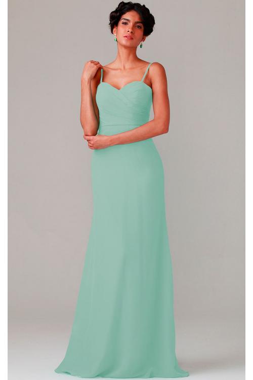 A-line Natural Sweetheart Chiffon None Bridesmaid Dresses