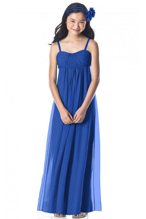 Chiffon Sleeveless Floor-length Spaghetti Straps A-line Bridesmaid Dresses