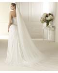 Elegant Sheath/Column One Shoulder Beading Sweep/Brush Train Chiffon Wedding Dresses