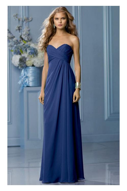 Zipper Sleeveless Floor-length Natural Sweetheart Bridesmaid Dresses