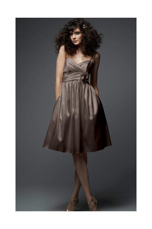 Taffeta Zipper Sleeveless Natural A-line Bridesmaid Dresses