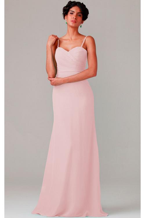 A-line Natural Sweetheart Chiffon None Bridesmaid Dresses