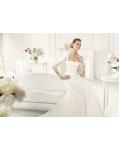 Honorable A-line Long Sleeve Beading Lace Hand Made Flowers Sweep/Brush Train Tulle Wedding Dresses