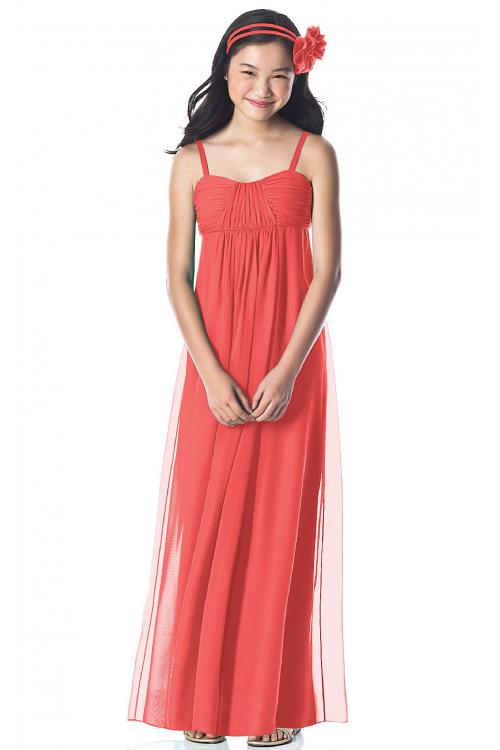 Chiffon Sleeveless Floor-length Spaghetti Straps A-line Bridesmaid Dresses