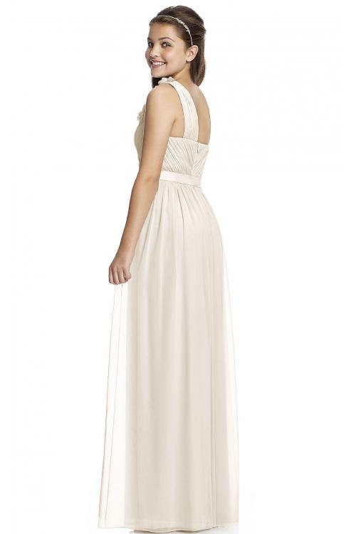 One Shoulder A-line Natural Chiffon Zipper Bridesmaid Dresses