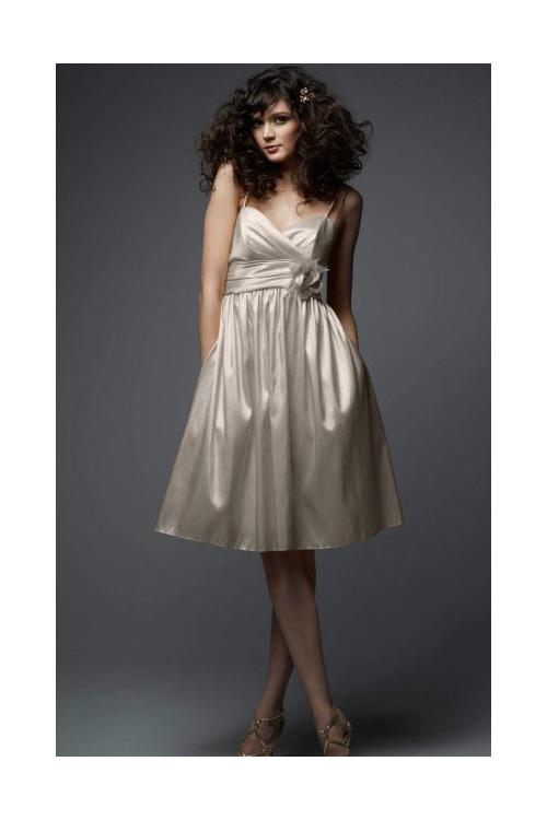 Taffeta Zipper Sleeveless Natural A-line Bridesmaid Dresses