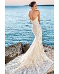 Elegant Sweetheart Long Mermaid Beach Wedding Dress