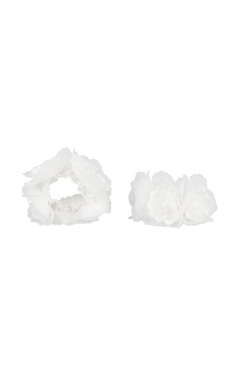 Beautiful Flower Ivory Lace Wristband Radius 4CM