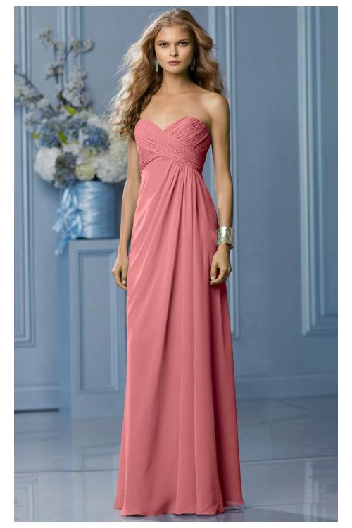 Zipper Sleeveless Floor-length Natural Sweetheart Bridesmaid Dresses