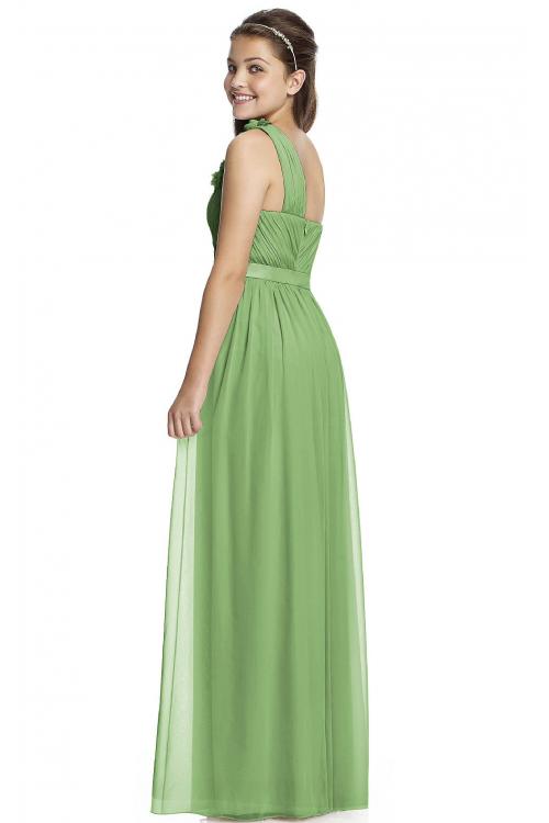 One Shoulder A-line Natural Chiffon Zipper Bridesmaid Dresses