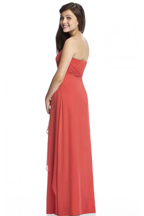 Strapless Zipper A-line Sleeveless Natural Bridesmaid Dresses