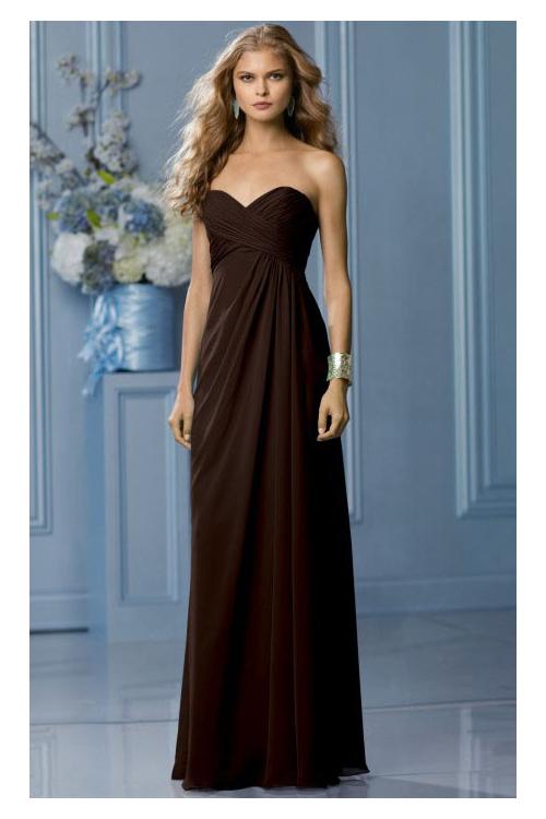 Zipper Sleeveless Floor-length Natural Sweetheart Bridesmaid Dresses