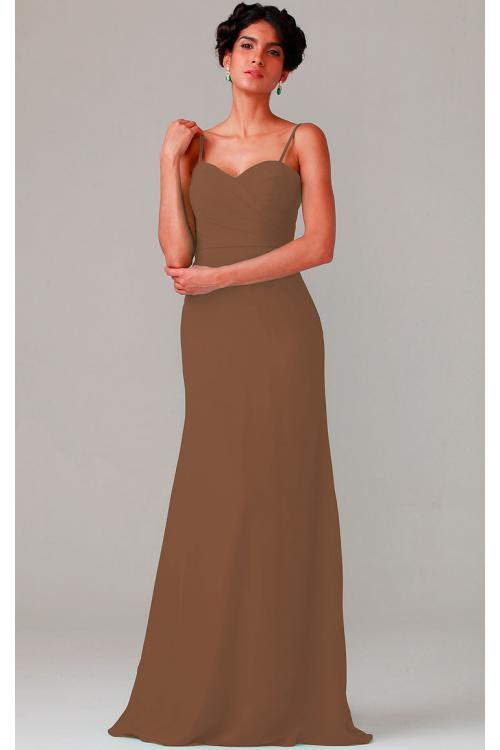 A-line Natural Sweetheart Chiffon None Bridesmaid Dresses