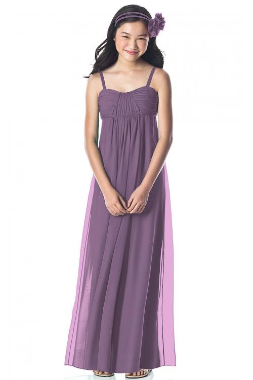 Chiffon Sleeveless Floor-length Spaghetti Straps A-line Bridesmaid Dresses