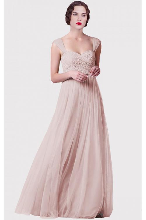 Princess Natural Tulle Sweetheart Sleeveless Bridesmaid Dresses