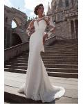 Exquisite Lace Long Sleeve Bodyhug Wedding Dress 