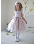 Lace Sleeveless Organza Flowergirl Dresses with Sash