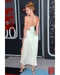 Bella Thorne Music Awards Red Carpet Inspired Designer Short Sage Chiffon Prom Dress 